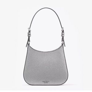 NWOT Silver Glitter Kate Spade Purse AND Card Holder
